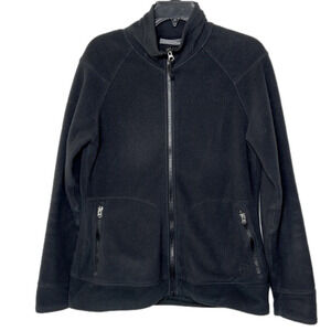 Rei Black Long Sleeve Zip Up Fleece Women’s Jacket - Size Large